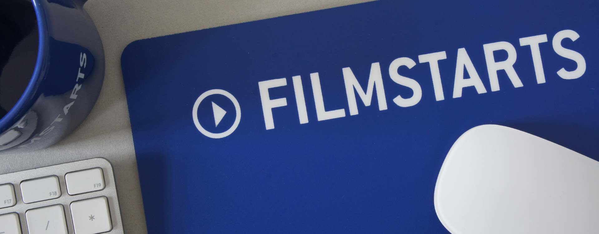 Notebook embossed with Filmstarts logo