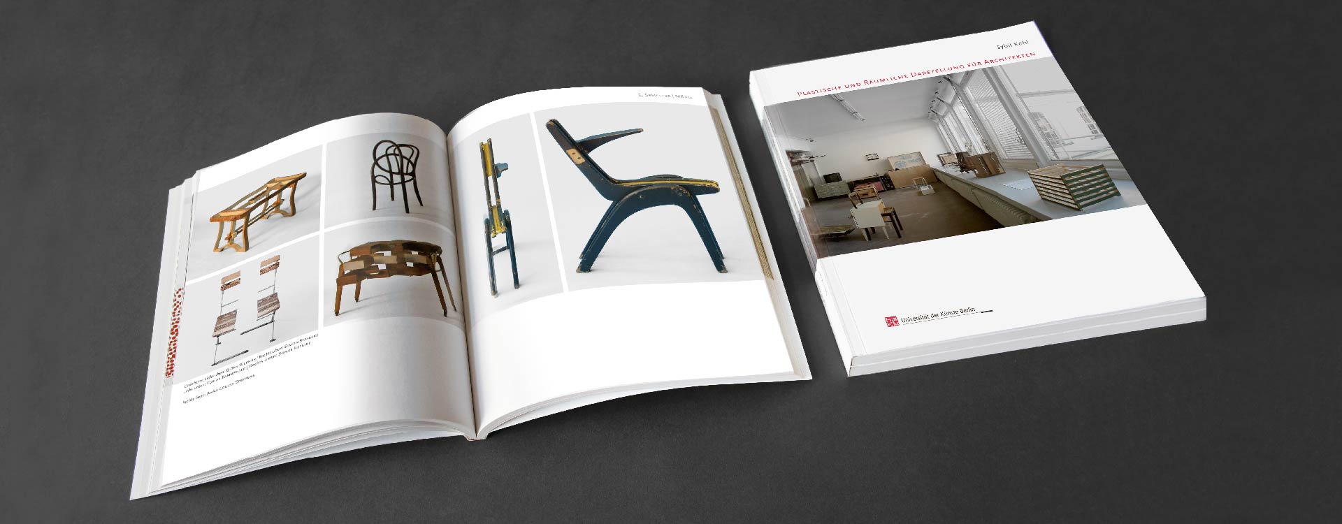 Book Plastische und Räumliche Darstellung für Architekten, publisher UdK, Berlin; Design: Kattrin Richter | Graphic Design Studio